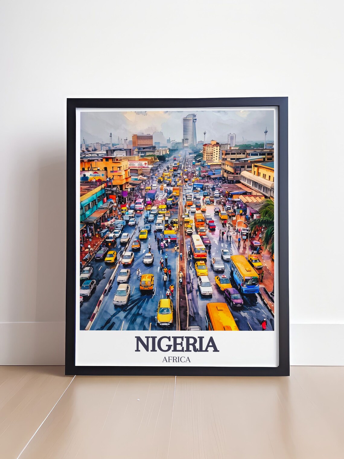Nigeria Travel Poster, Lagos Wall Art Print - Image 4