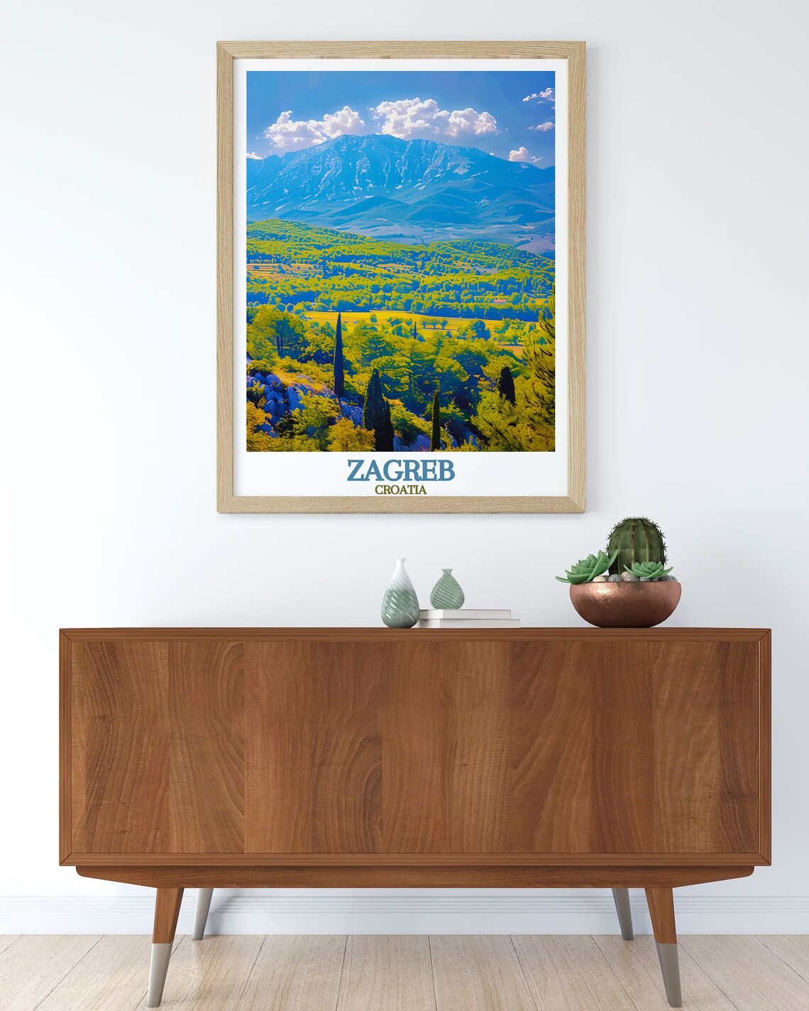 Zagreb Medvednica Mountain Green Hills Croatia Nature Poster - Image 2