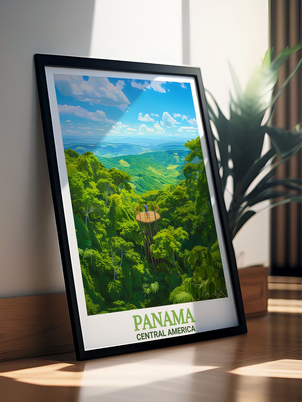 Panama Rainforest Canopy Tower Jungle Viewpoint Adventure Poster - Image 3