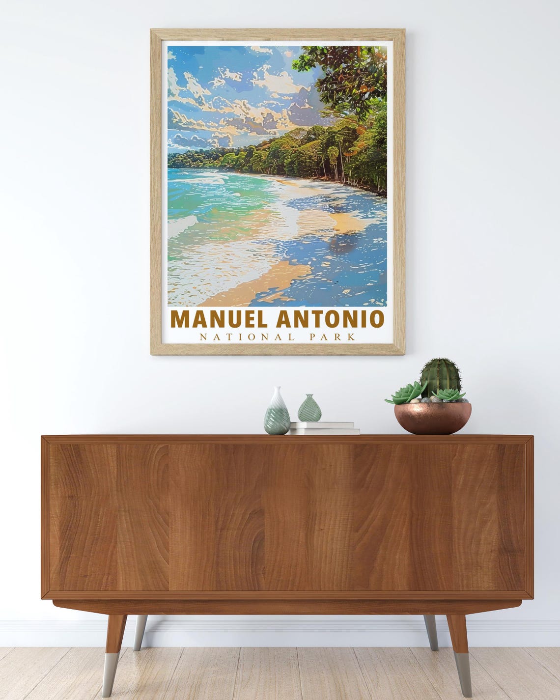 Manuel Antonio National Park Costa Rica Jungle Beach Coast Poster - Image 4