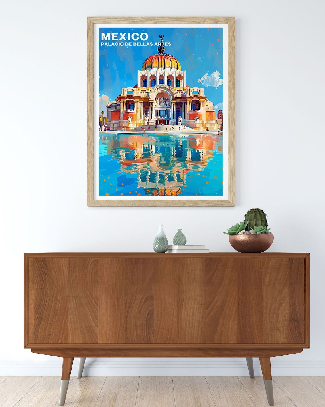 Palacio de Bellas Artes Mexico City Golden Dome Travel Poster - Image 2
