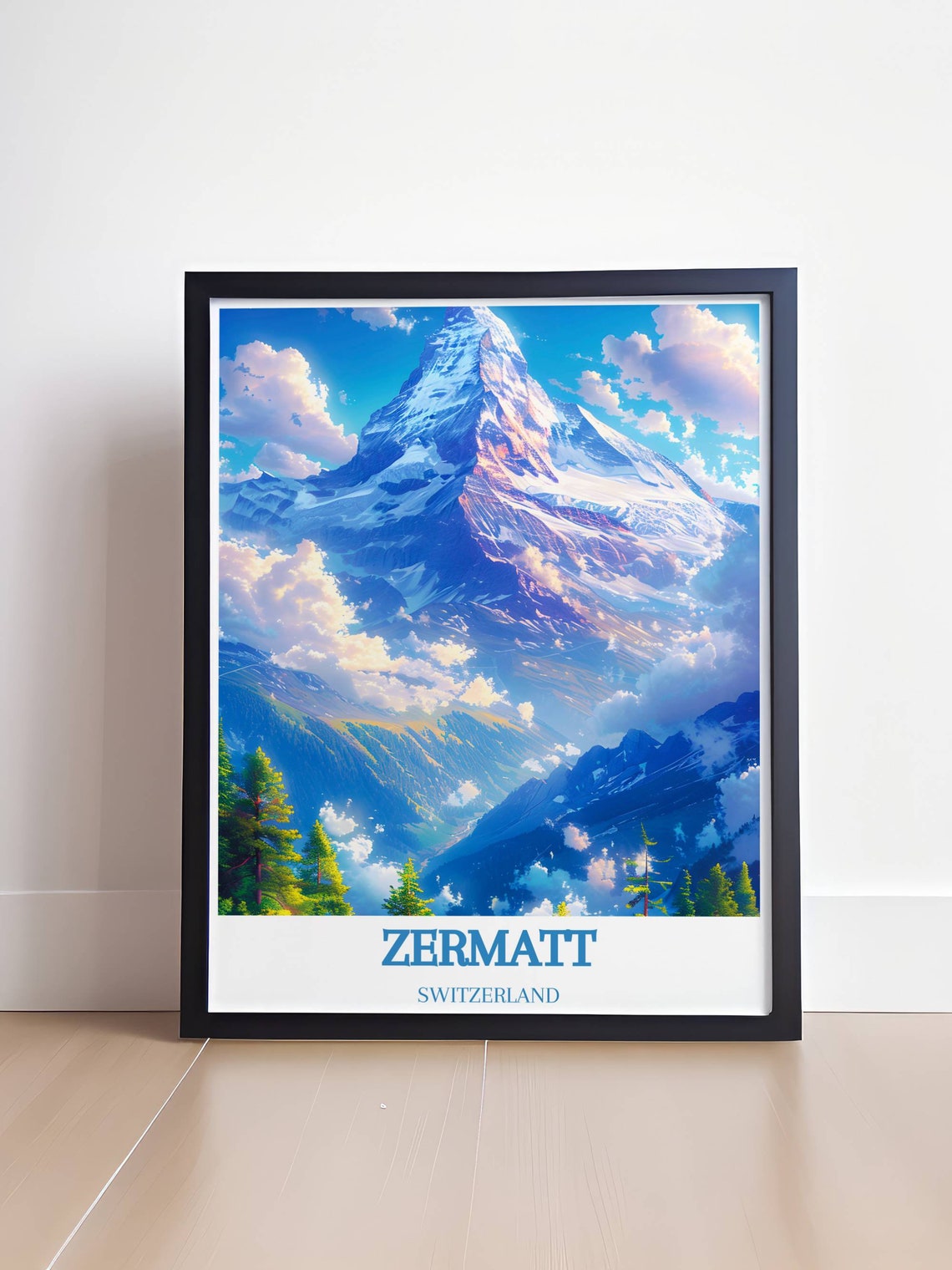 Zermatt Switzerland Matterhorn Sunrise Alpine Peak View Poster - Image 4