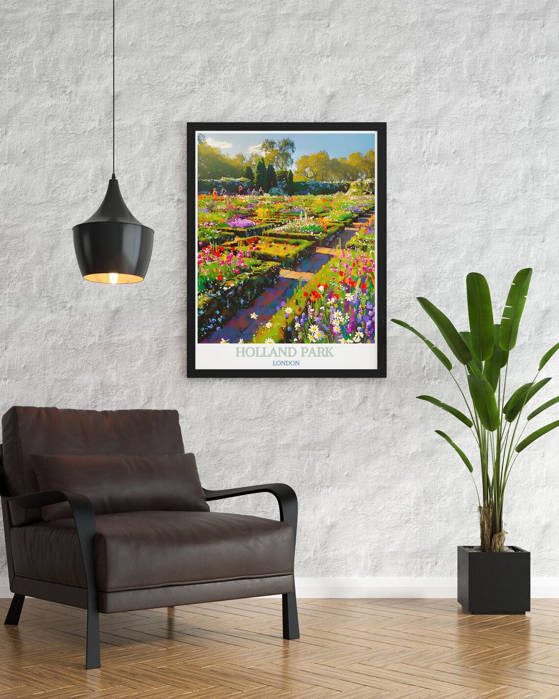 Holland Park Summer Flower Garden Beds In London Travel Poster - Image 3