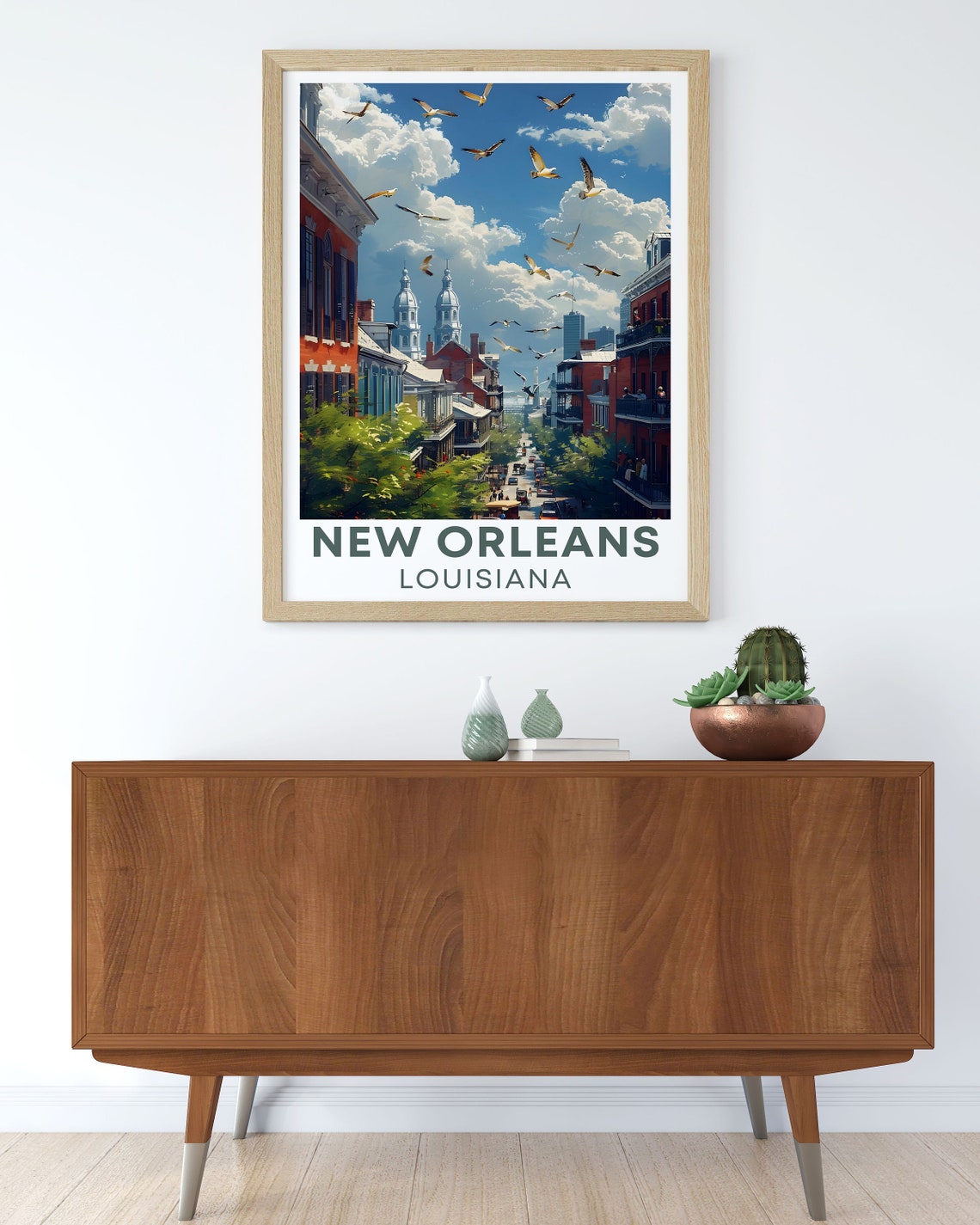 New Orleans Poster French Quarter Art The French Quarter Print New Orleans Artwork And Travel Poster - Image 3