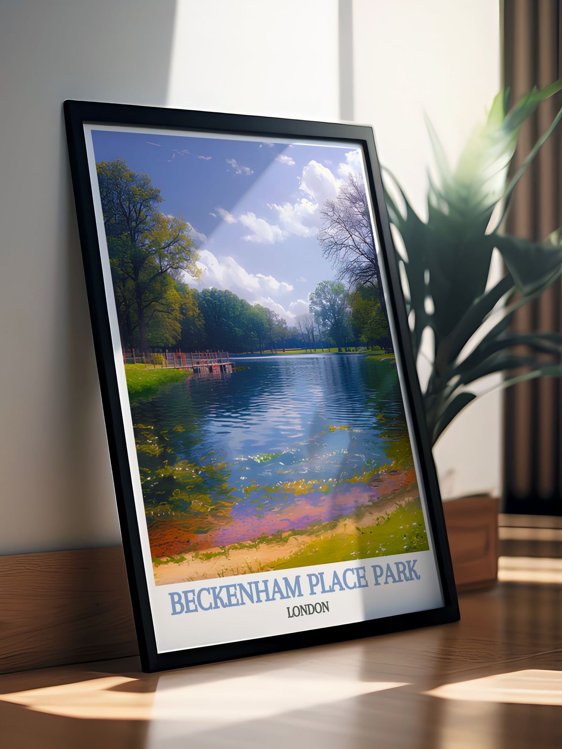 Beckenham Place Park Art Print Lush London Landscapes In Vivid Detail Bromley London Wall Art Urban Beauty Meets Natural Wonder - Image 2