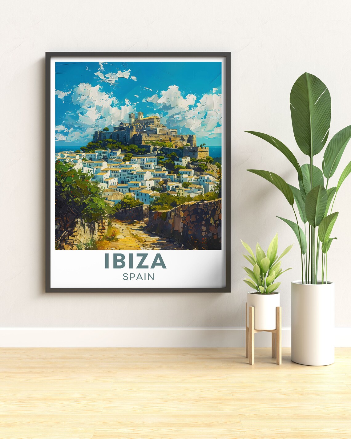 Ibiza Spain Dalt Vila Old Town Hilltop Fortress Travel Poster - Image 3