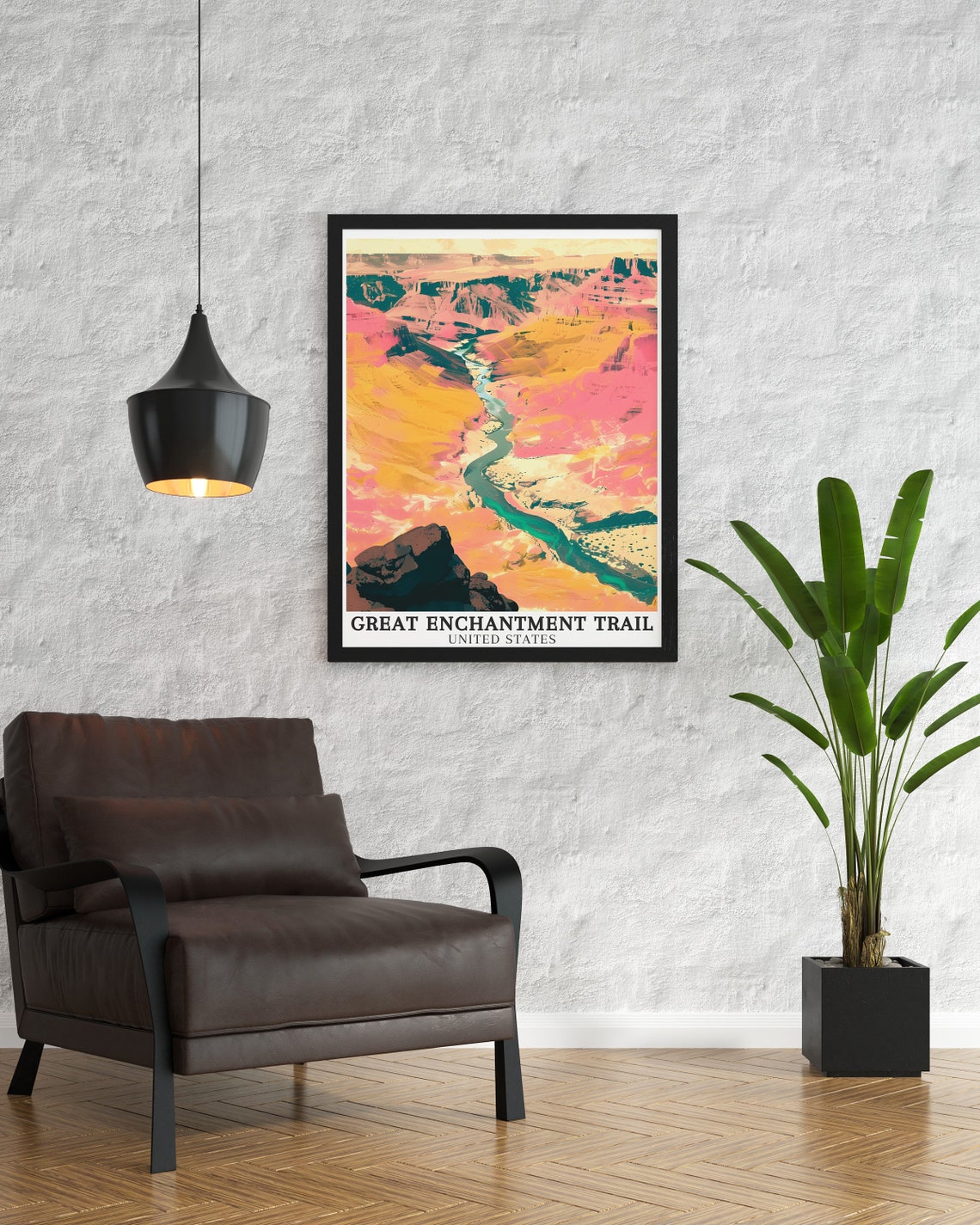 Great Enchantment Trail Grand Canyon River Gorge Colors Poster - Image 2