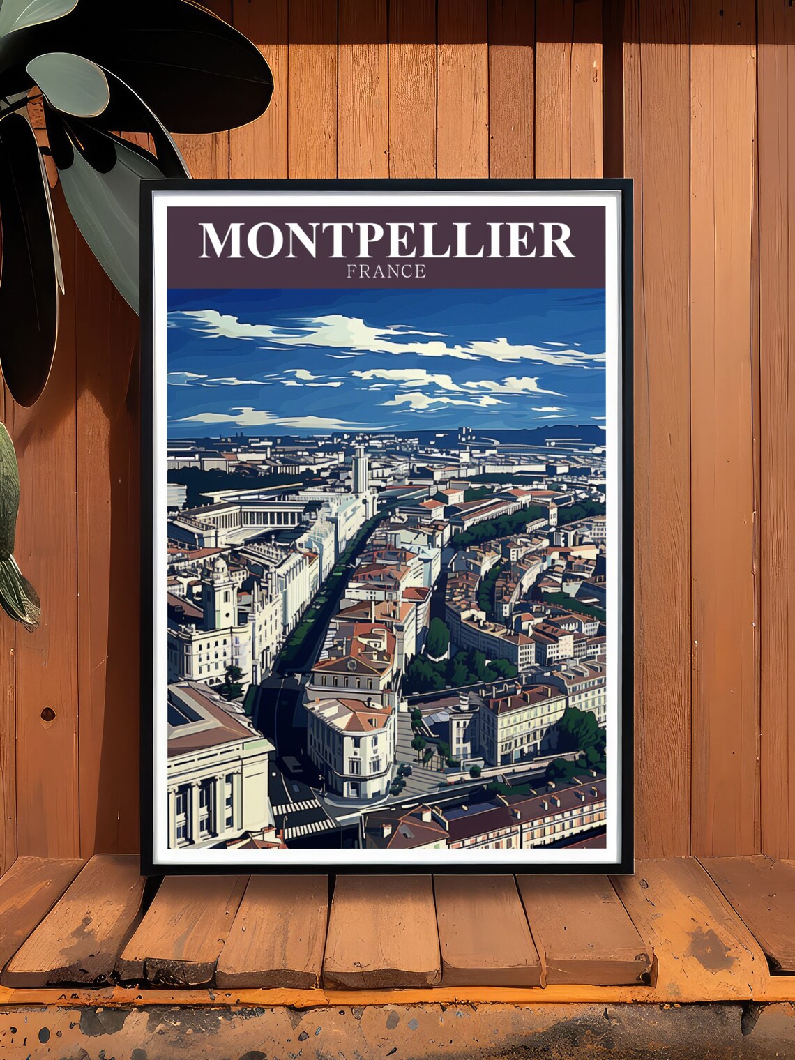 Montpellier France Wall Art Jardis Des Plantes De Montpellier Poster Montpellier Print France Wall Art Montpellier Poster - Image 2