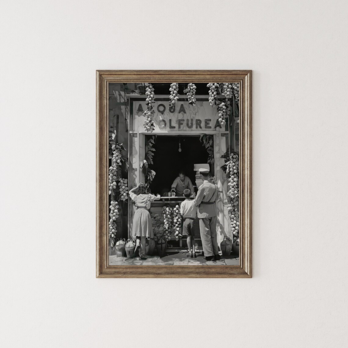 Italian Lemonade Seller, Naples 1940s Vintage Art Print - Image 2