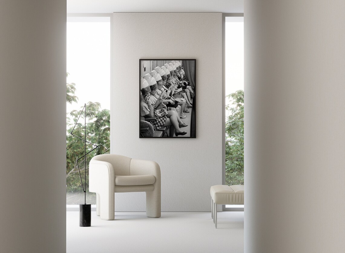 Ladies At Hair Salon Vintage Beauty Salon Art Print - Image 3