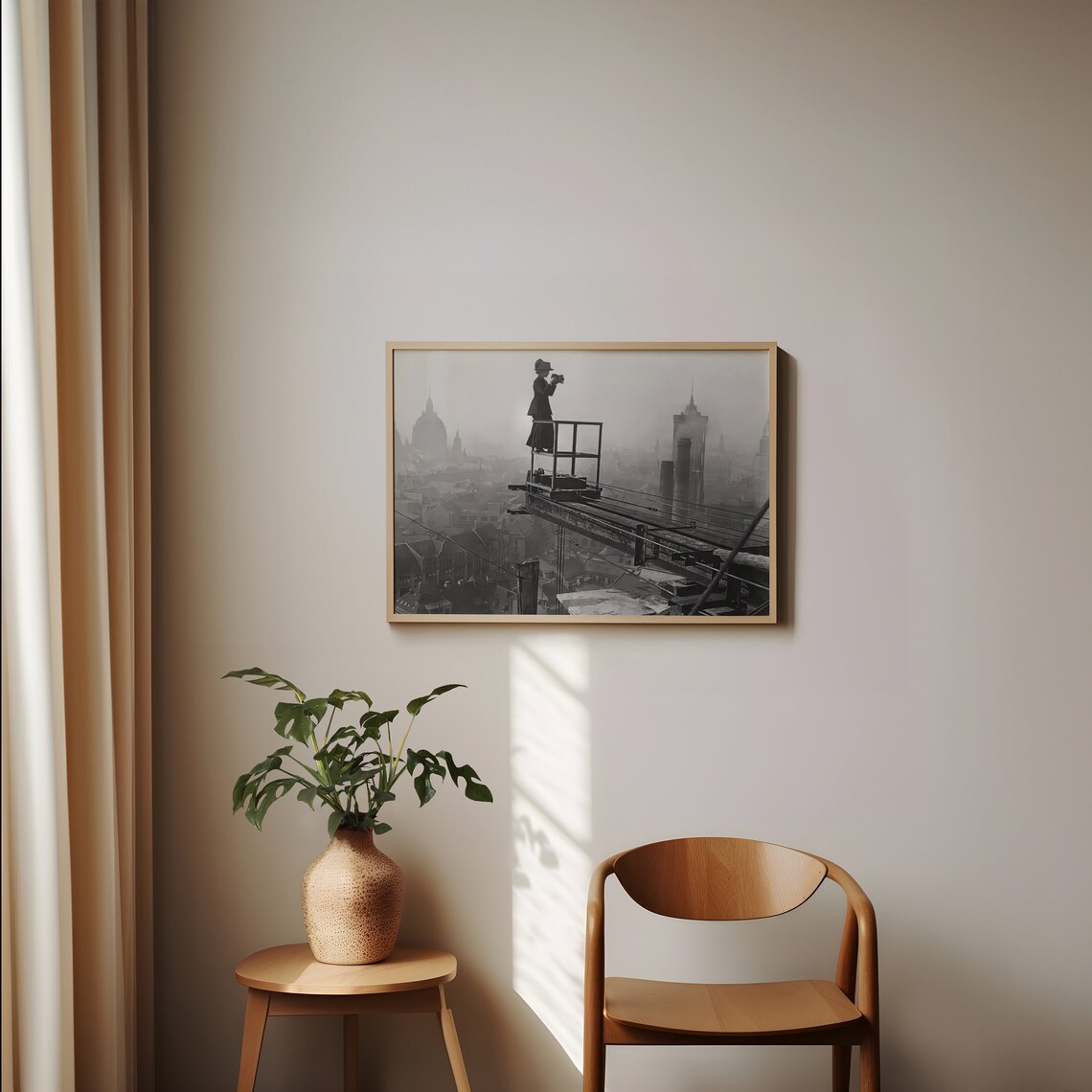Woman Photographer In Berlin Vintage Cityscape Art Print - Image 4