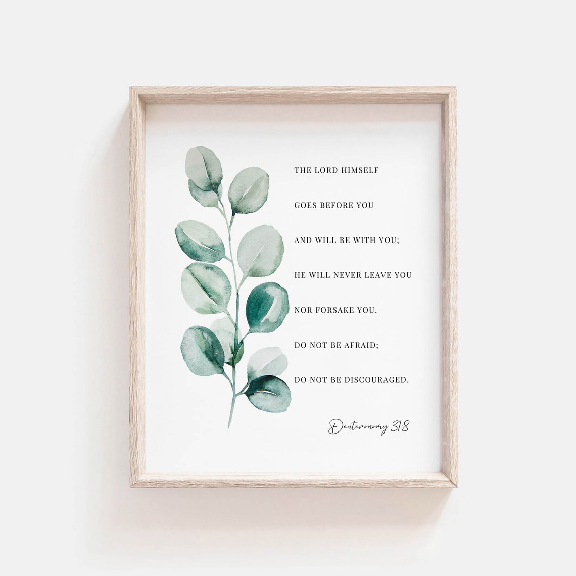 The Lord Himself Goes Before You Deuteronomy 31:8 Scripture Poster - Image 2