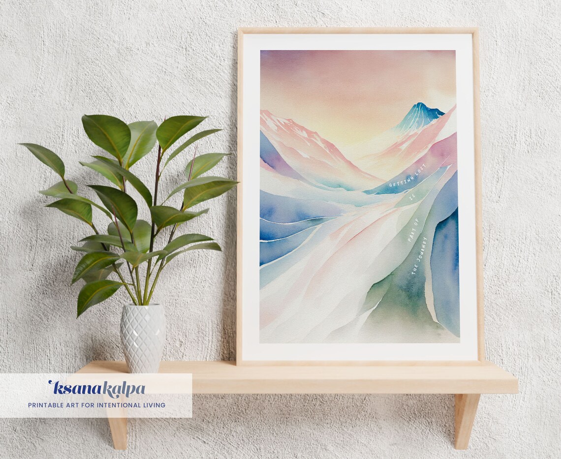 Lost In Journey Therapy Office Wall Art Print - Image 2