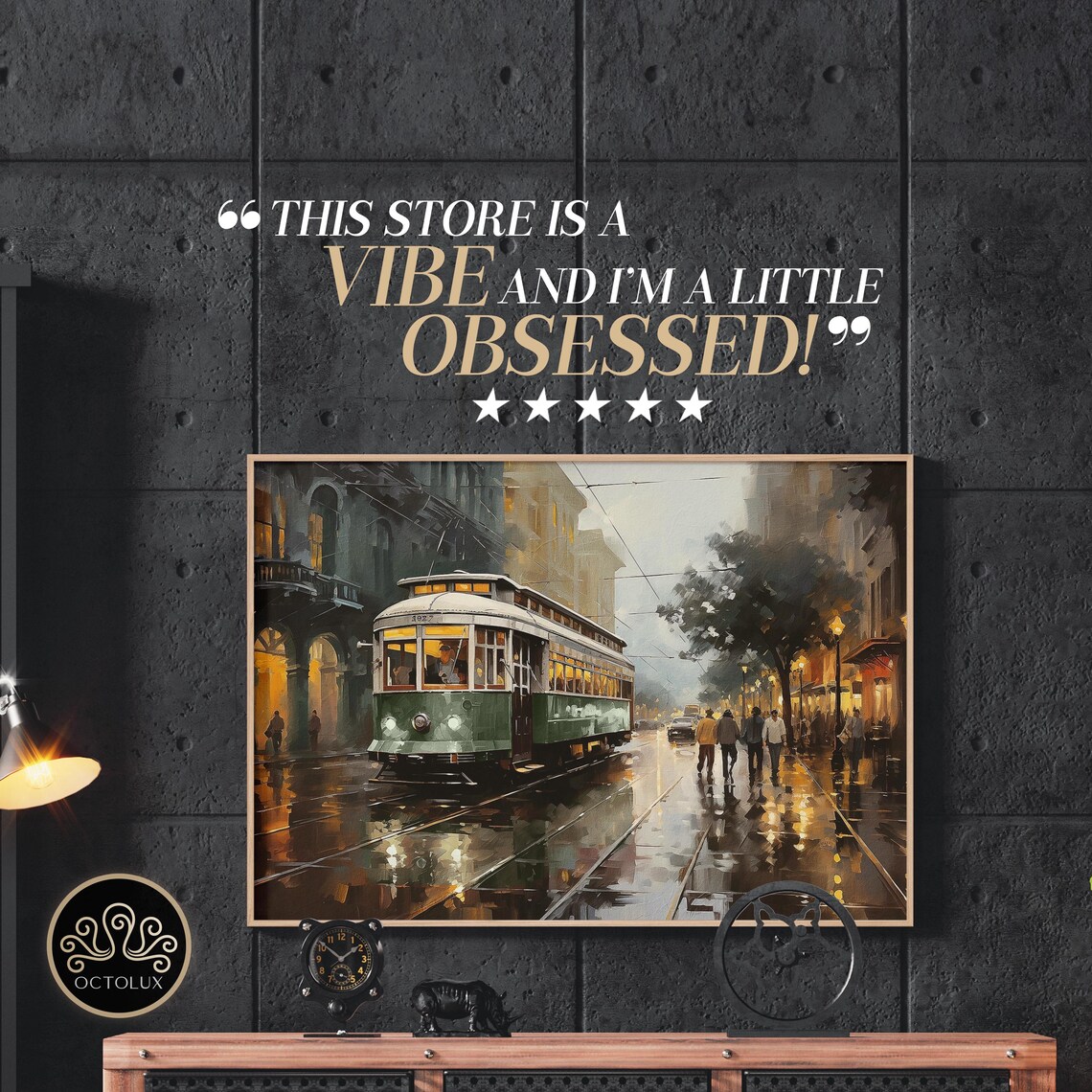 New Orleans Streetcar, Haunted French Quarter Art Print - Image 3