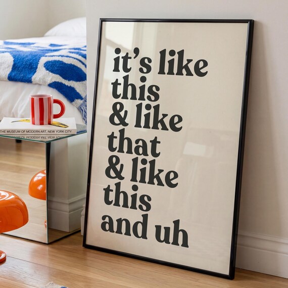 Hip Hop Lyrics Print Retro Music Posterits Like This Gallery Wall Bedroom Art