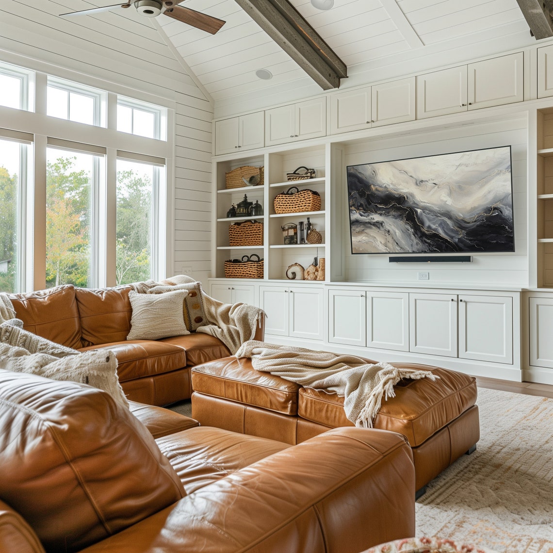 Frame Tv Art Marble Tv Art Moody Tv Art Tv Art Elegant Tv Abstract Art For Tv Rich Tv Art Marble Painting - Image 3