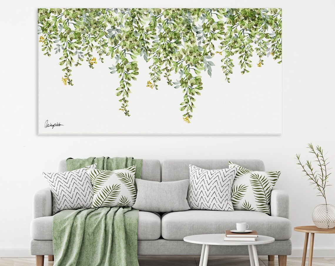 Botanical Watercolor Art Print for Office Walls