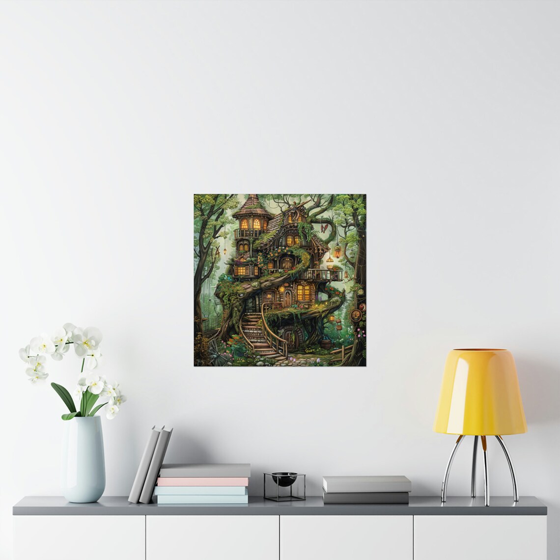 Fairy Garden Mansion, Magical Woods Art Print - Image 2