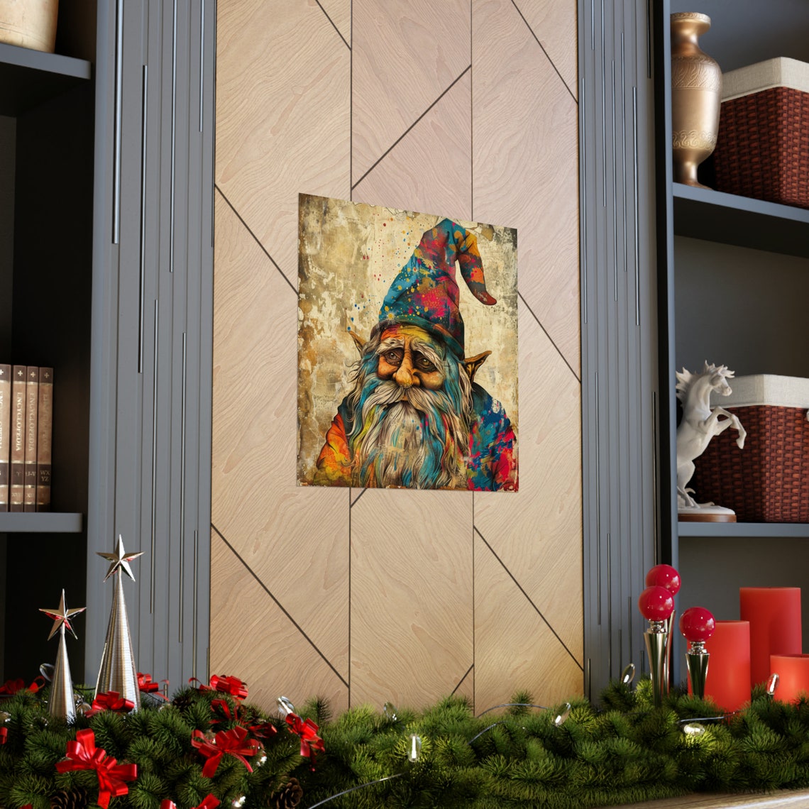 Hard Knock Gnome World, Vintage Gnome Art Poster - Image 3