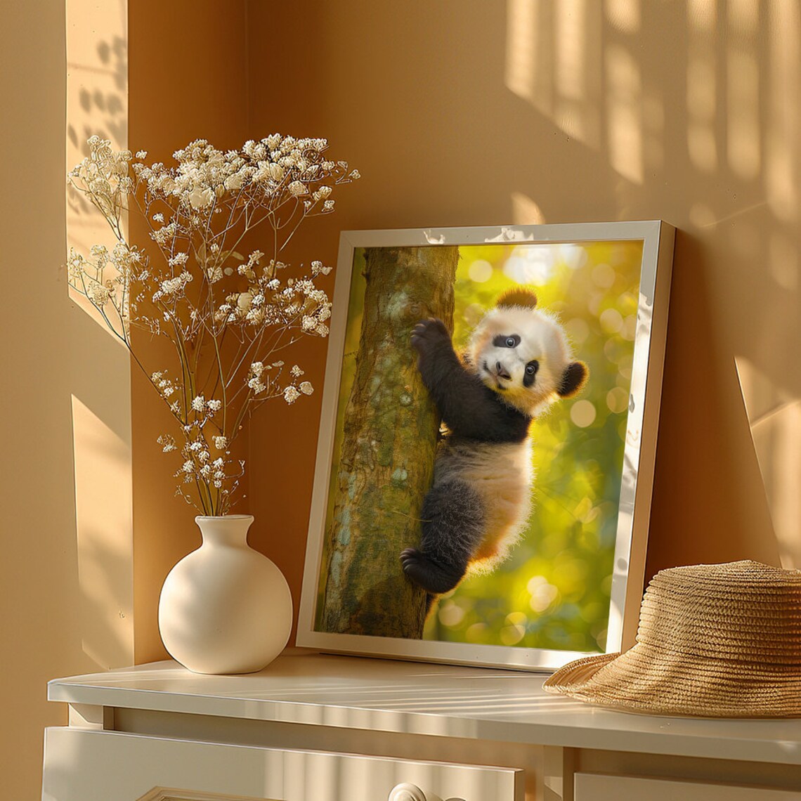 Photorealistic Baby Panda Nursery Wall Art Print - Image 5