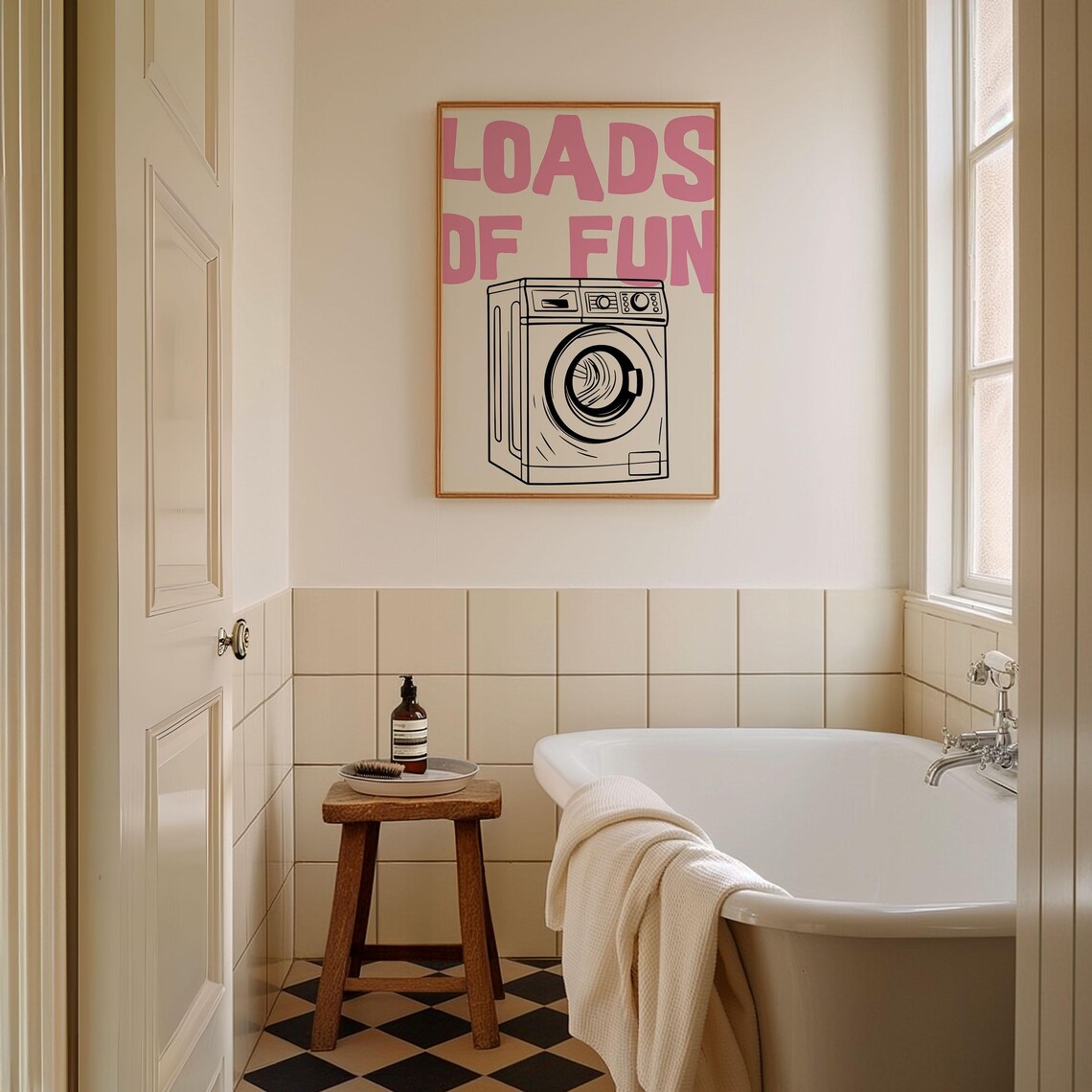 Funny Laundry Room Poster, Minimalist Quote Print - Image 3