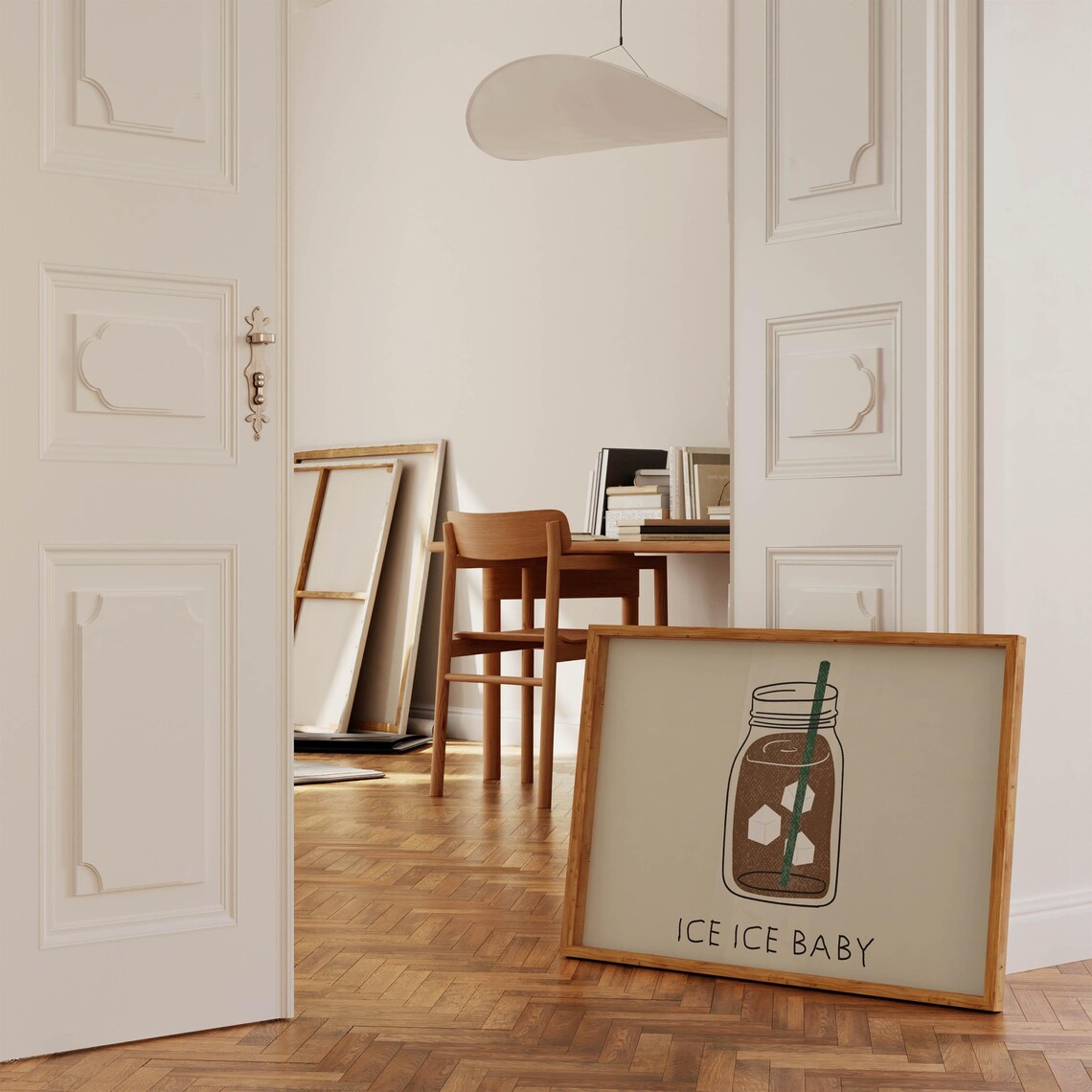 Iced Coffee Retro Poster, Kitchen Wall Art - Image 3