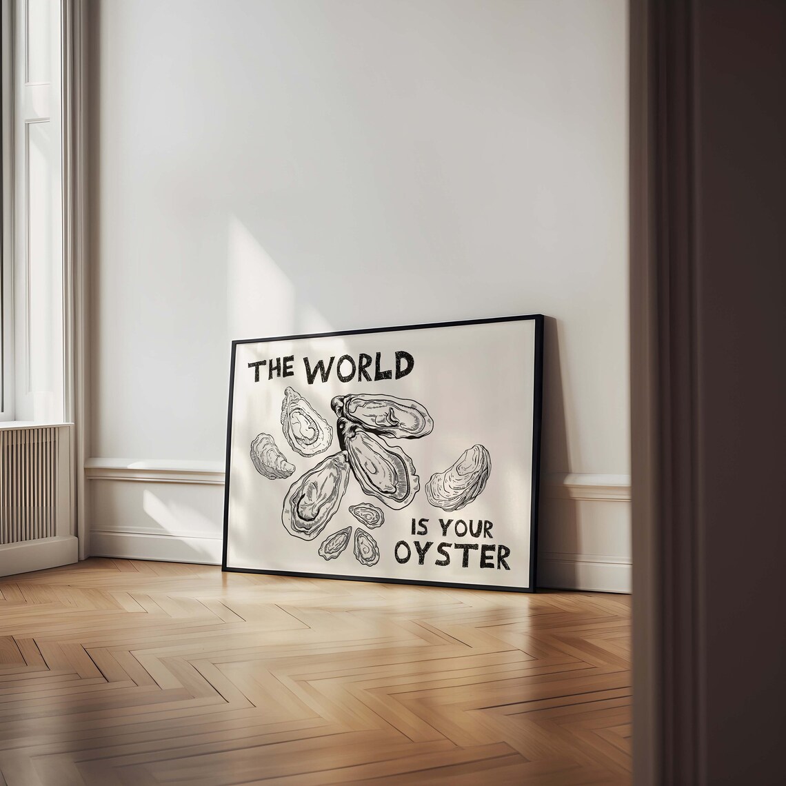 The World Is Your Oyster Retro Kitchen Poster Art - Image 3