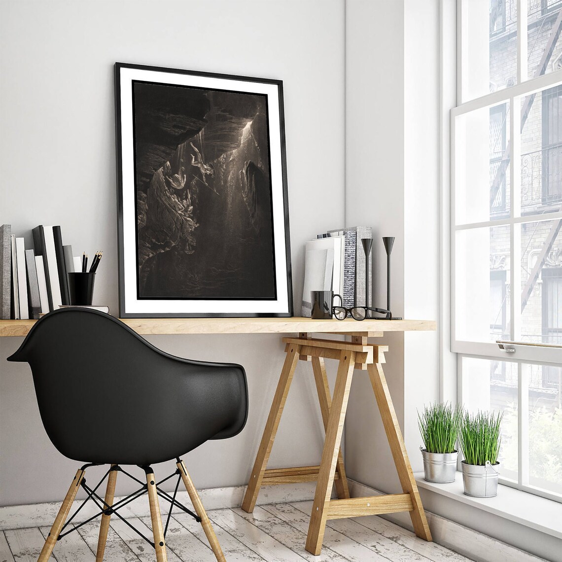 John Martin, The Fall of the Rebel Angels Art Print - Image 2