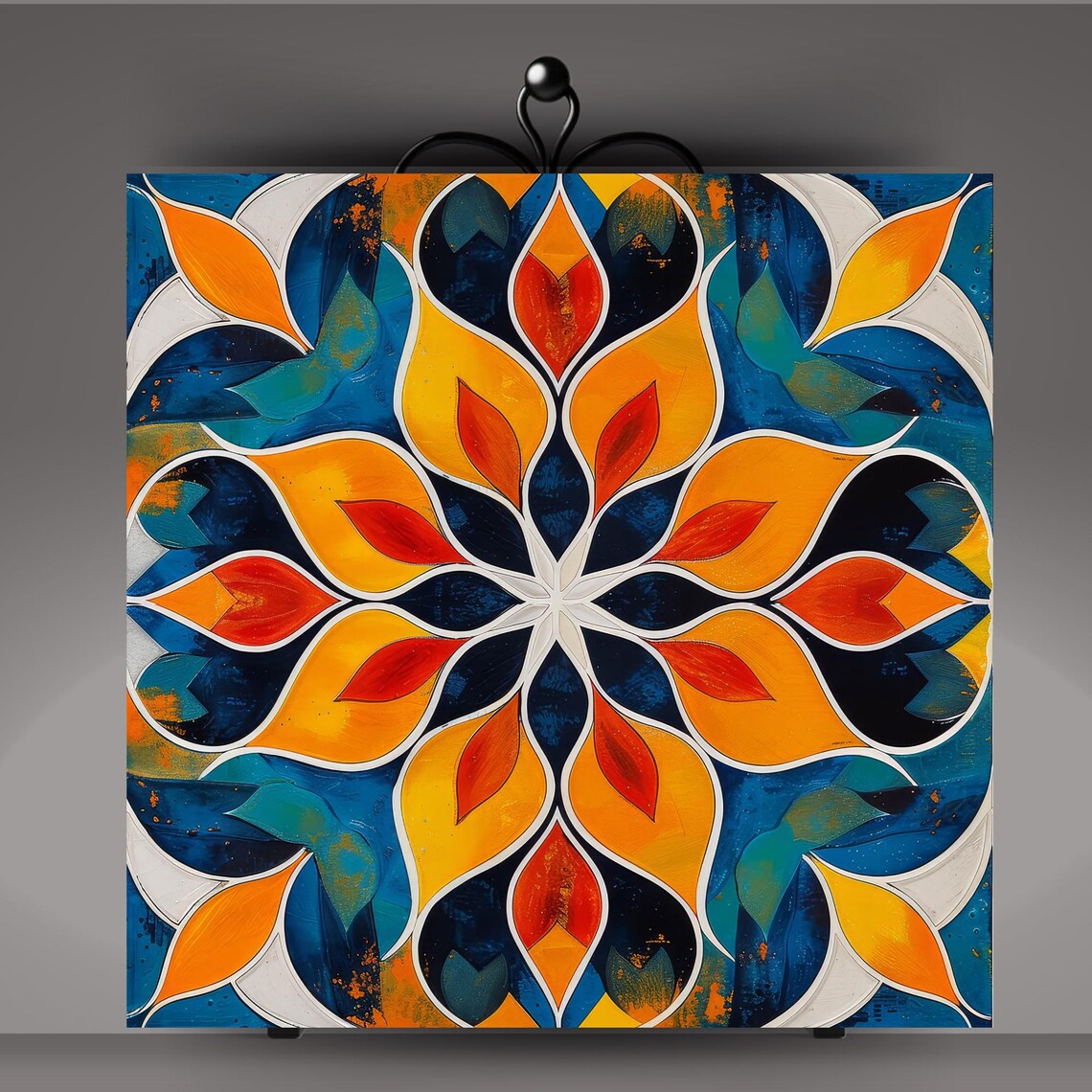Handmade Moroccan Tile Art Print, Boho Geometric Decor - Image 5
