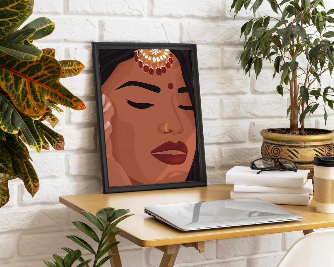 Desi Art Indian Wall Art, South Asian Art - Image 3