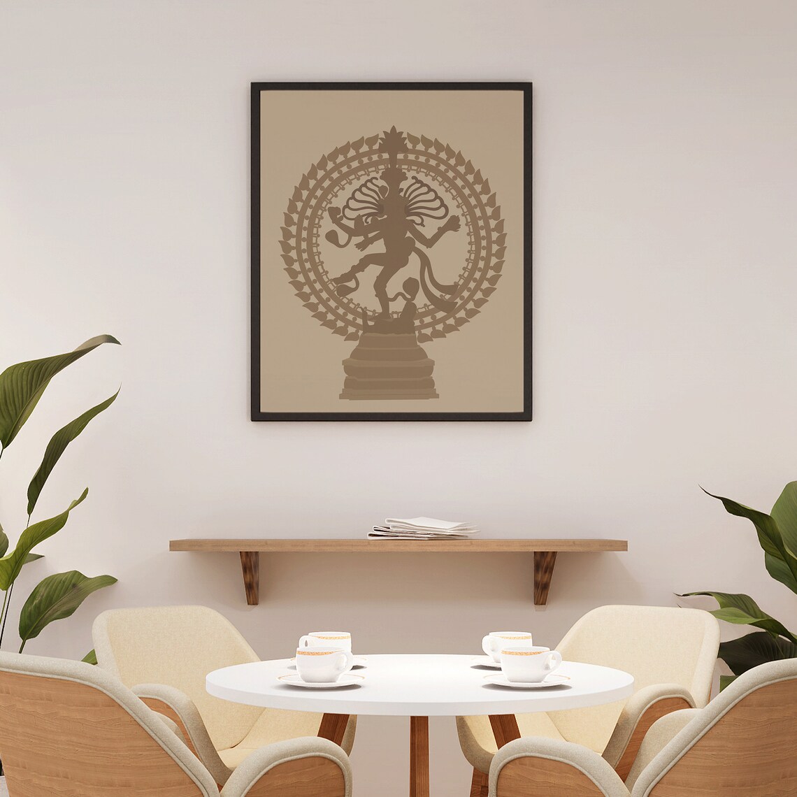 Dancing Shiva Nataraj Art Print, Religious Decor - Image 3