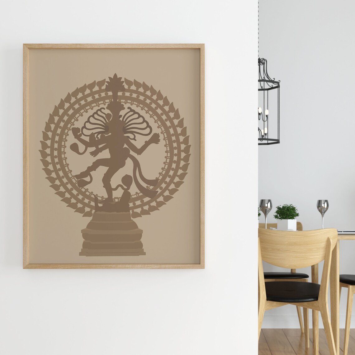 Dancing Shiva Nataraj Art Print, Religious Decor - Image 4