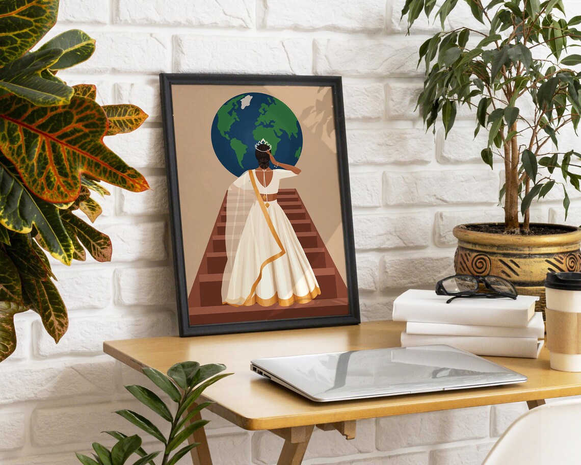 Powerful Indian Women Boss Lady, Desi Art Print - Image 2