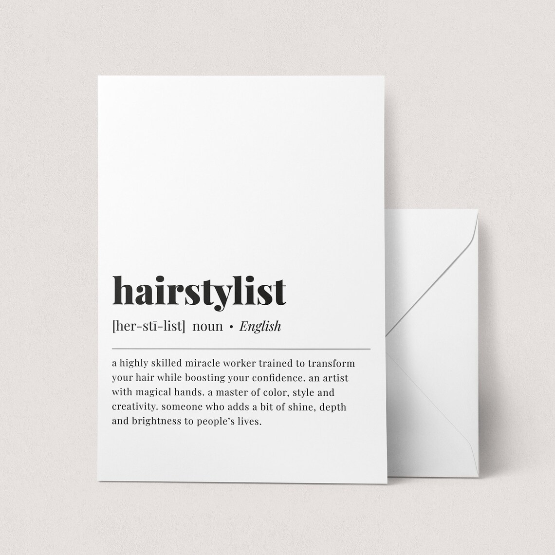 Hairstylist Definition Art Print, Salon Decor Gift - Image 2