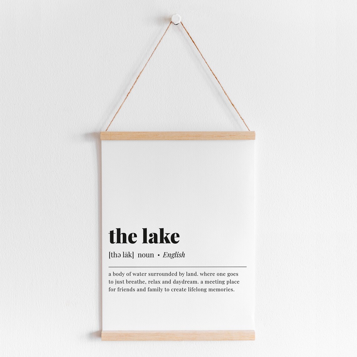 Lake Definition Minimalist Lake House Art Print - Image 5