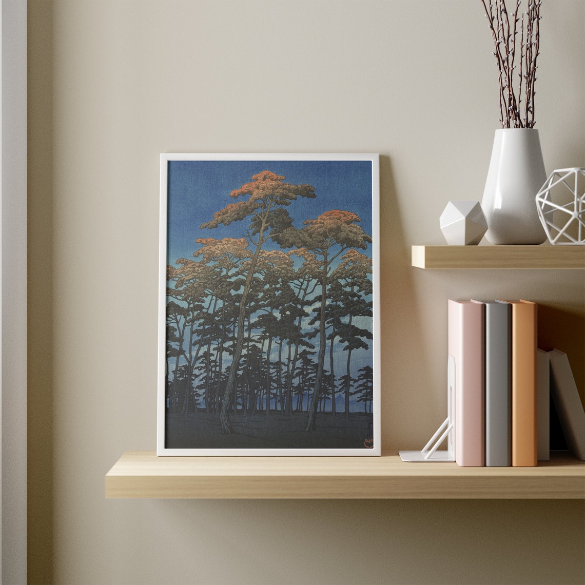 Japanese Wall Art Japanese Woodblock Print Antique Japanese Painting Japanese Landscape Print Asian Art Print - Image 3