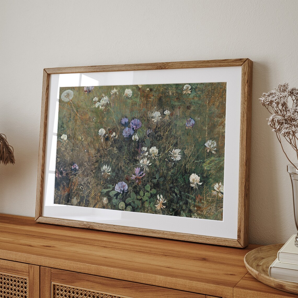 Summer Wildflower Painting, Vintage Farmhouse Art Print - Image 3