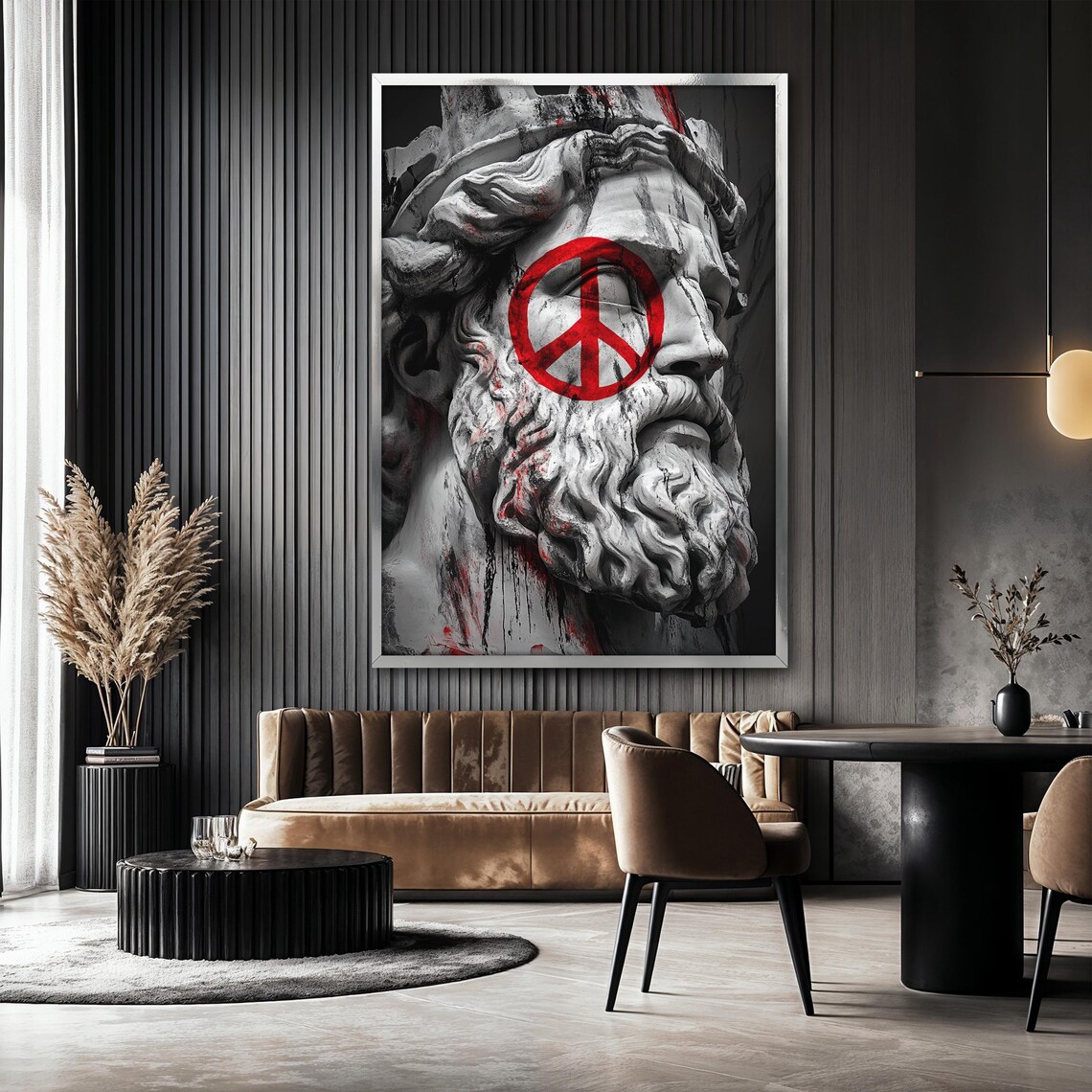 Ancient Statue Painting, Modern Graffiti Decor - Image 2