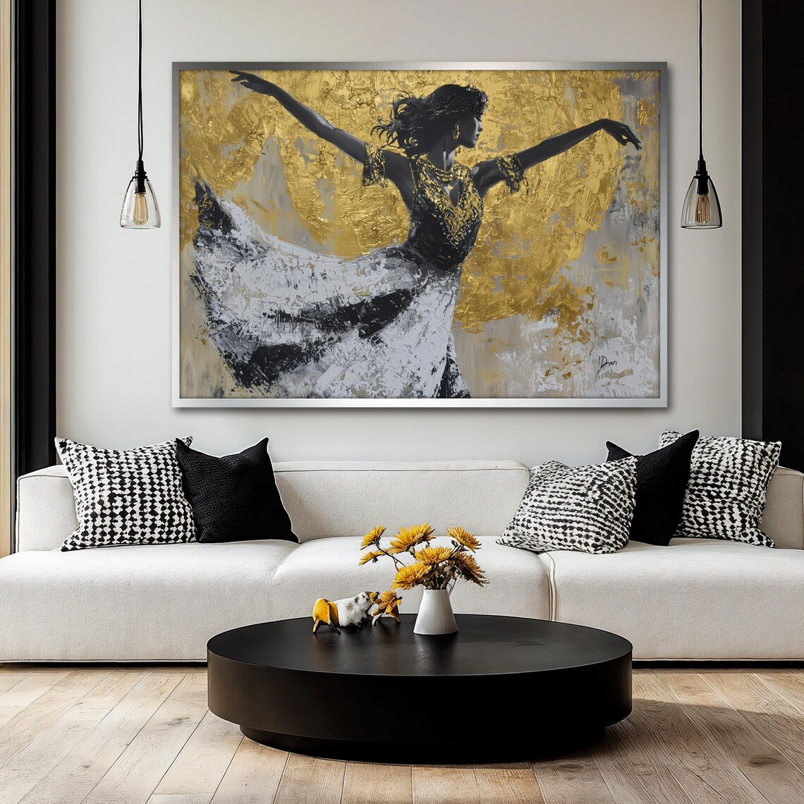 Elegant Dancer Portrait, Modern Wall Art - Image 2