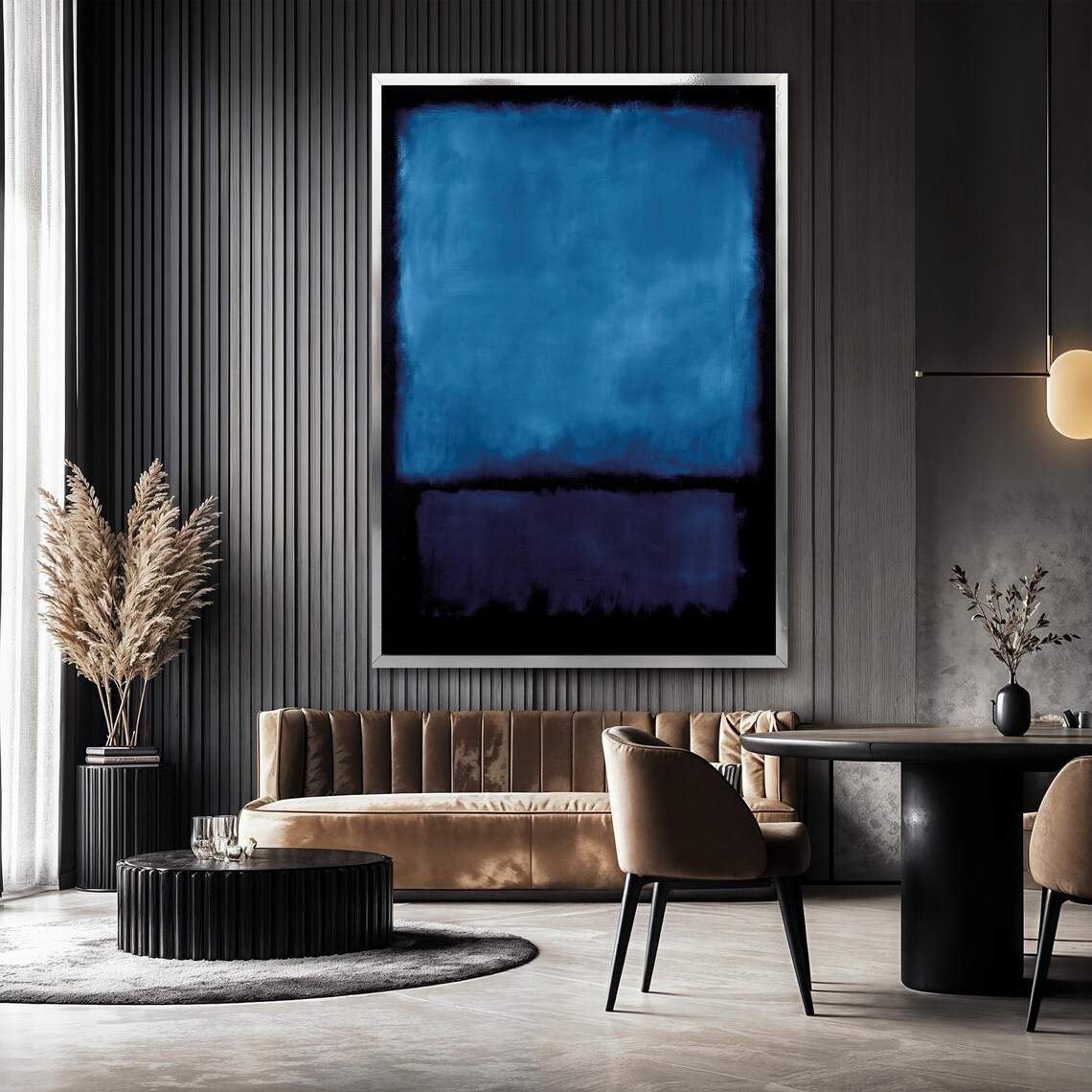 Mark Rothko Blue Painting, Minimalist Contemporary Art - Image 2