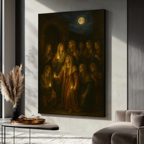 Parable Of The Ten Virgins, Christian Faith Art Print