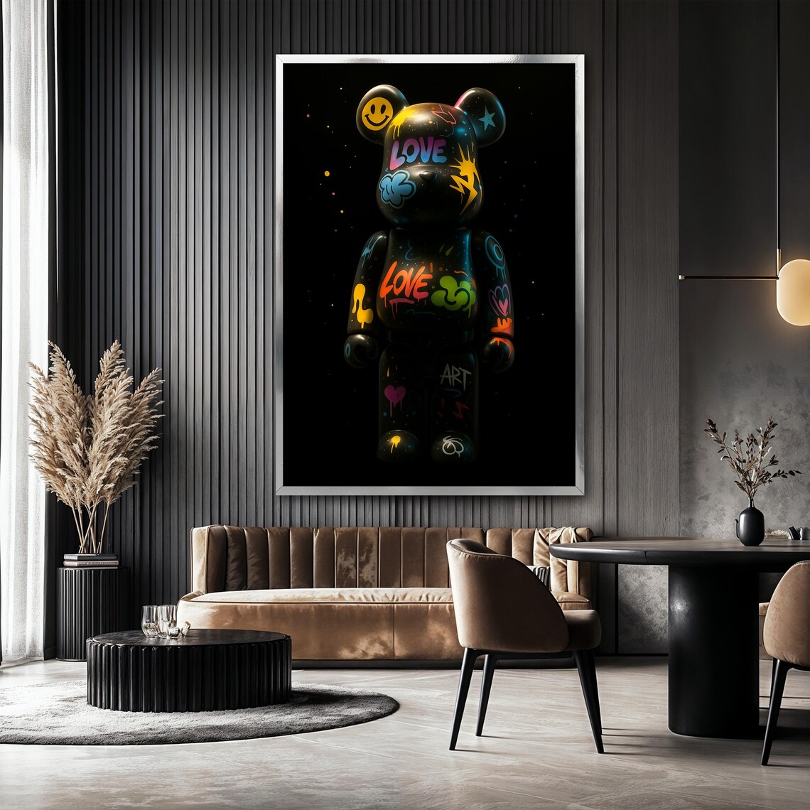 Graffiti Bear Art Print, Modern Street Style - Image 2