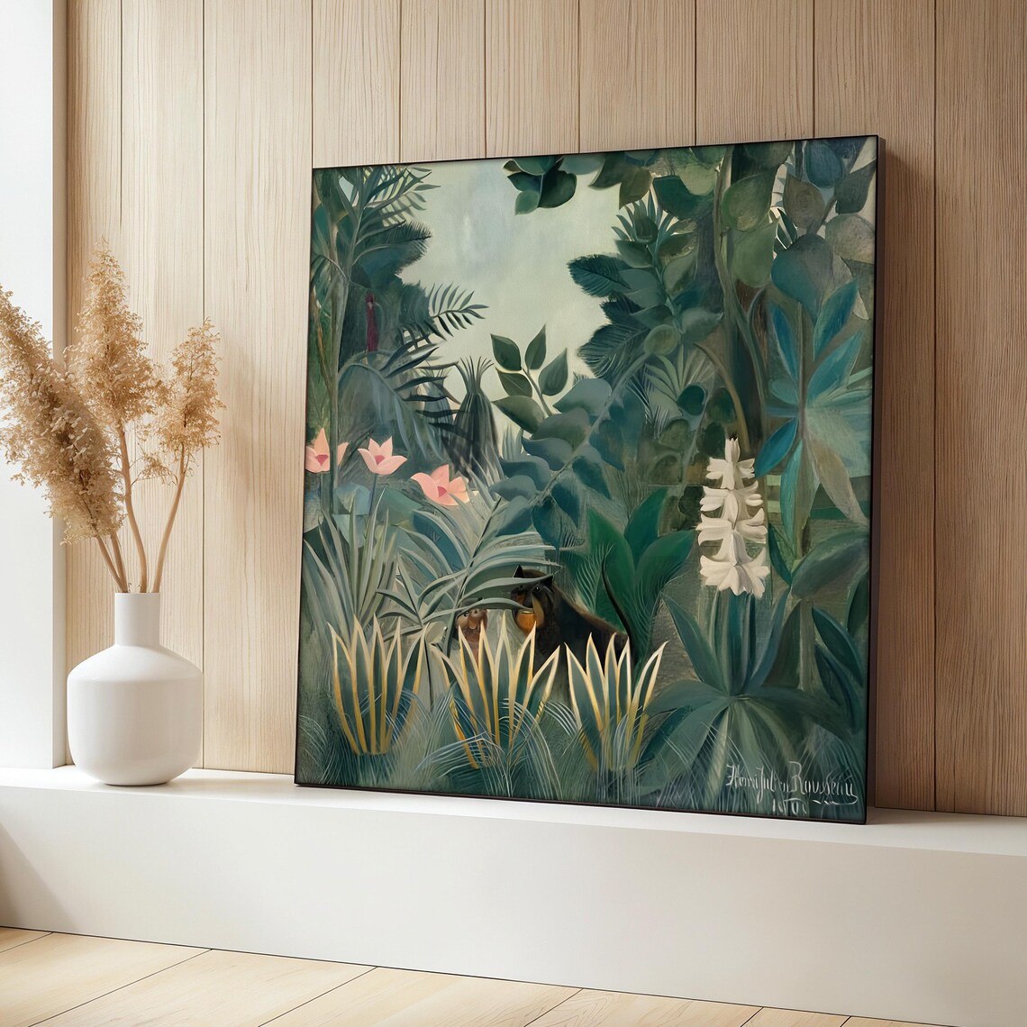 The Hidden Tiger Painting, Henri Rousseau Jungle