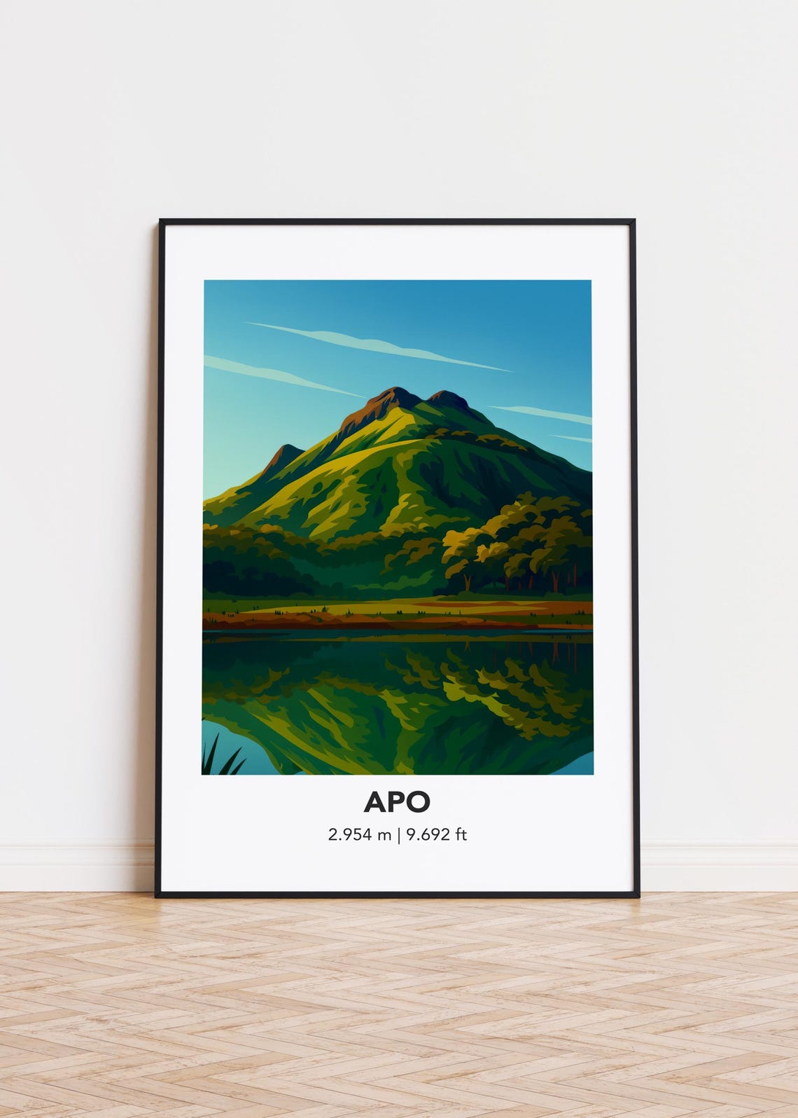 Apo Poster Mountain Print Modern Minimalist Art