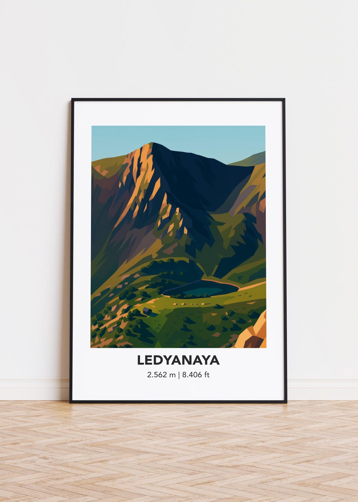 Minimalist Mountain Art Print Modern Scandinavian Decor
