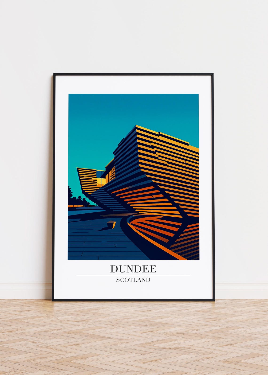 Dundee Scotland Poster City Skyline Art Print
