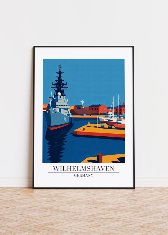 Wilhelmshaven Germany Poster City Illustration Art