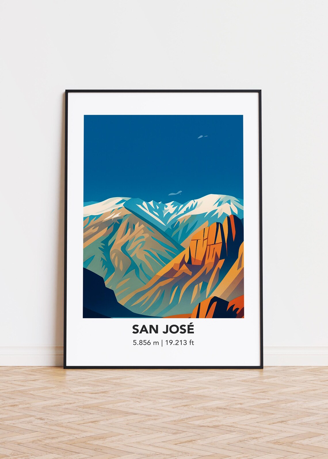 San Jos Cityscape Poster Modern Illustration Art