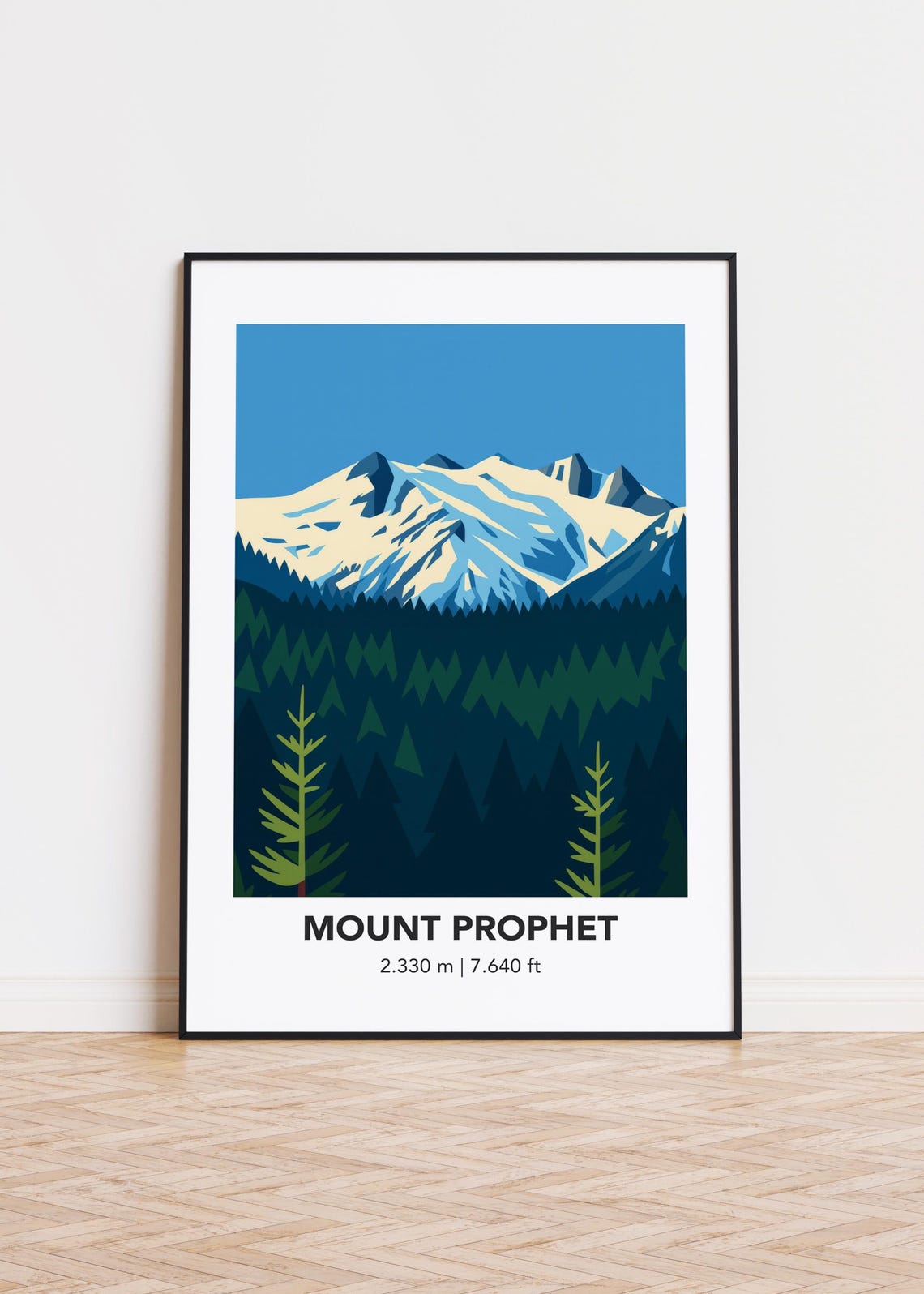 Mount Prophet Mountain Art Print Modern Minimalist Poster