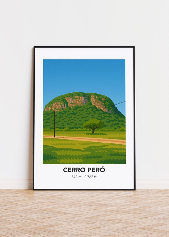 Cerro Per Poster Mountain Landscape Art Print